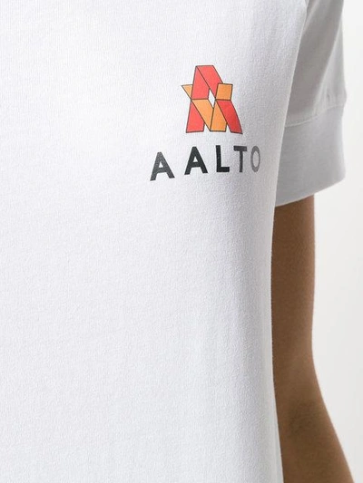 Shop Aalto Chest Logo T In White