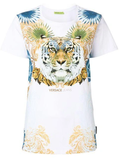 Shop Versace Jeans Tiger Print T