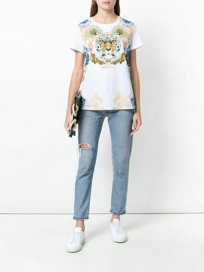 Shop Versace Jeans Tiger Print T