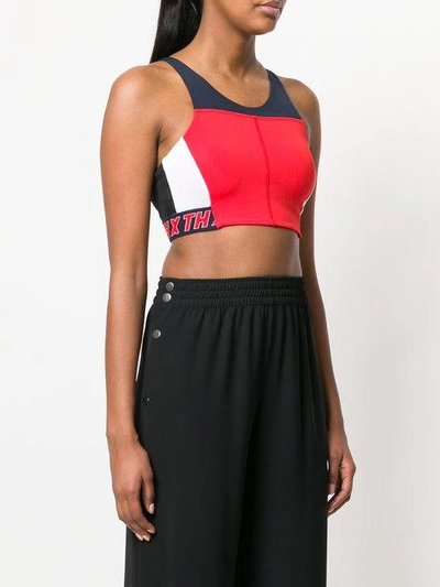 Shop Tommy Hilfiger Gigi Hadid Speed Cropped Top - Red