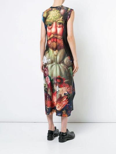 Shop Comme Des Garçons Printed Tank Dress - Multicolour