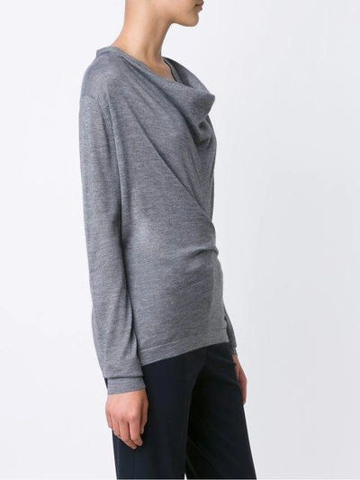 Shop Derek Lam Ciciley Long Sleeve Sweater In Grey