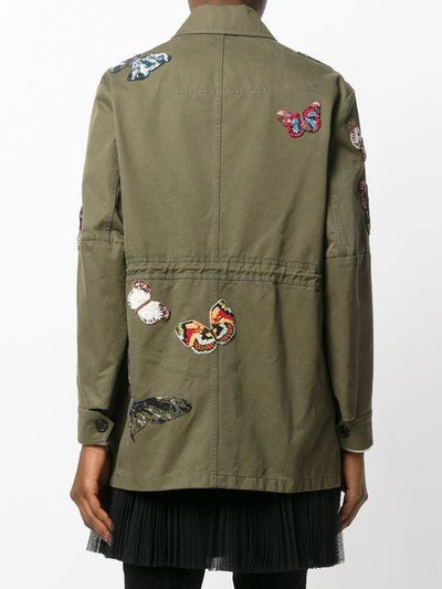 Shop Valentino Butterfly Patch Jacket