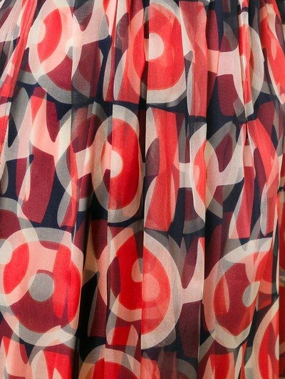 Shop Marc Jacobs Circle Print Maxi Skirt - Blue