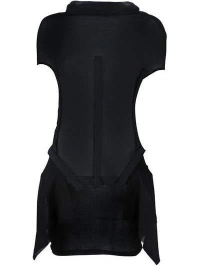 Shop Yohji Yamamoto 'bone' Bustier Top In Black