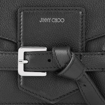 Shop Jimmy Choo Lexie/s Black Soft Grained Calf Leather Cross Body Bag