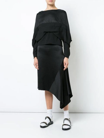 Shop Chalayan Gathered Detail Band Blouse