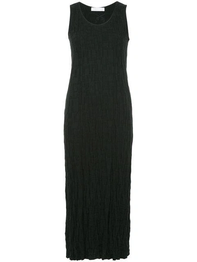 Shop Roarguns Textured Jersey Dress In Black