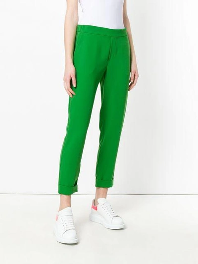 high waist cropped trousers