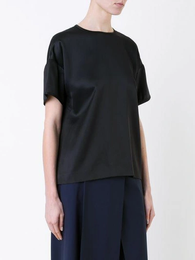 Shop Jil Sander Back Invisible Zip T In Black