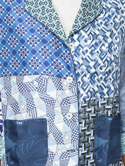 Shop Pierre-louis Mascia Multi-print Shirt - Blue