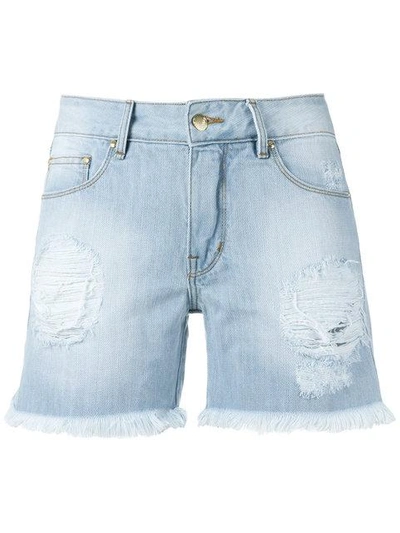 Shop Amapô Denim Shorts - Blue