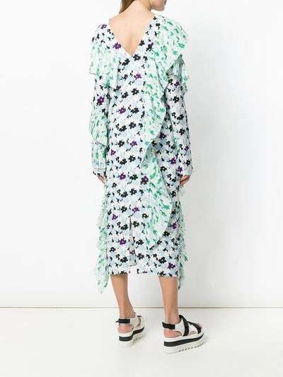 Shop Kenzo Jackie Flowers Dress - Multicolour