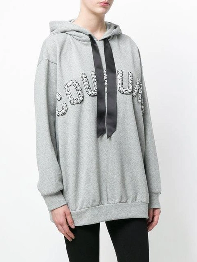 Shop Forte Couture Forte Dei Marmi Couture Couture Hoodie - Grey