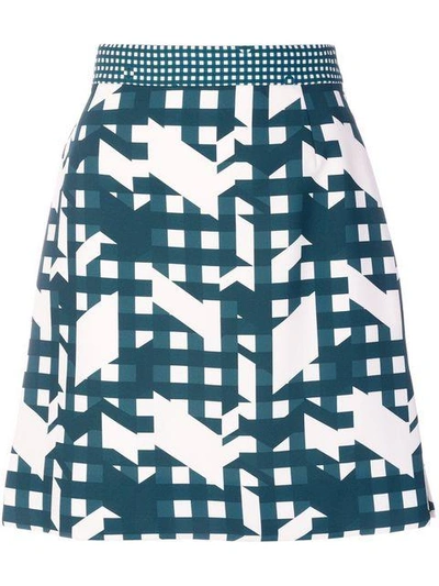 Shop Carven Graphic Print Mini Skirt