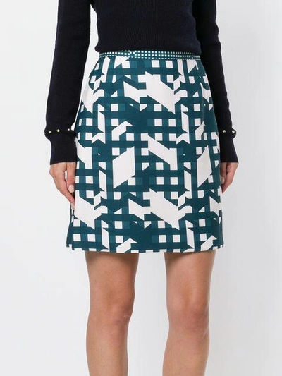 Shop Carven Graphic Print Mini Skirt
