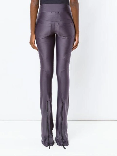 Shop Andrea Bogosian Panels Flared Trousers