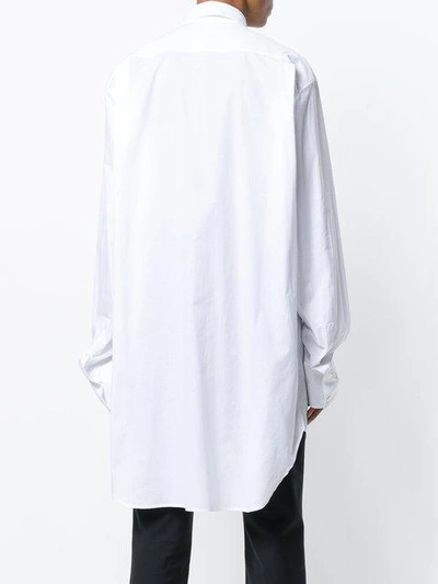 Shop Ann Demeulemeester Peony Embroidered Oversized Shirt