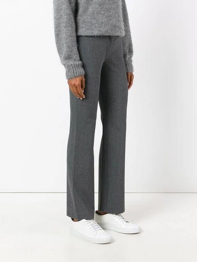 Shop Armani Jeans Straight Trousers - Grey