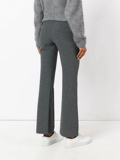 Shop Armani Jeans Straight Trousers - Grey