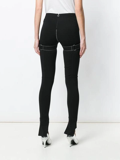 Shop Alyx Strap-detail Leggings In Black