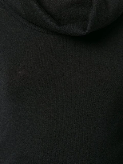Shop Jw Anderson Draped Neck Sweater In Black
