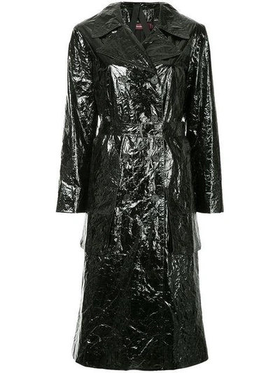 Shop Sies Marjan Bessie Fitted Trench Coat In Black