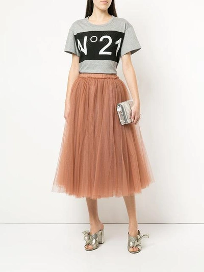 Shop N°21 Nº21 Tulle Skirt - Neutrals