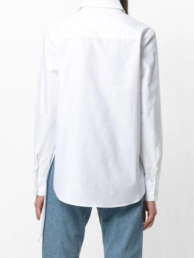 Shop Golden Goose Asymmetric Tailored Shirt In White