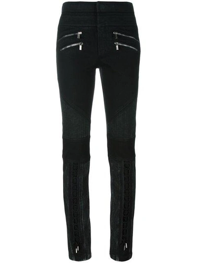 Shop Roberto Cavalli Skinny Jeans - Black