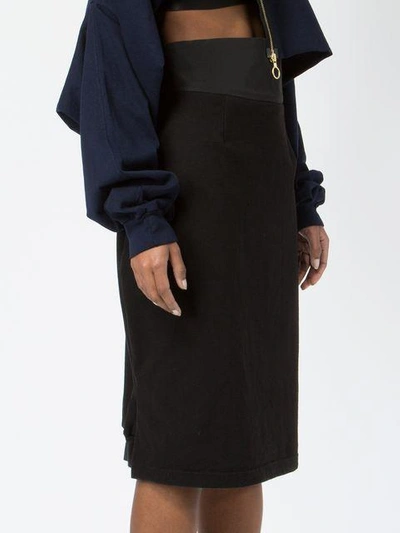 Shop Aganovich Fitted High-waist Skirt