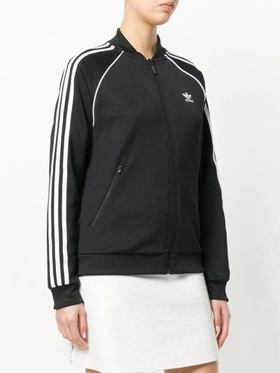 Shop Adidas Originals Superstar Track Jacket In Black