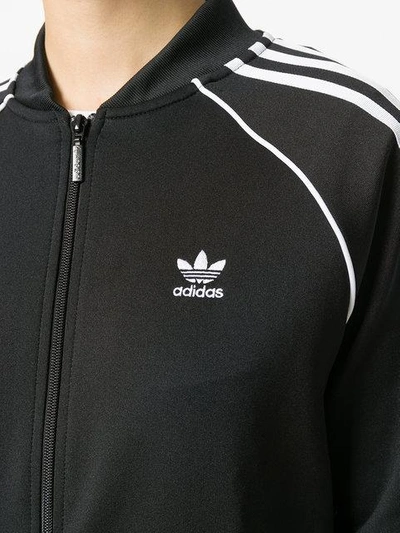 Shop Adidas Originals Superstar Track Jacket In Black