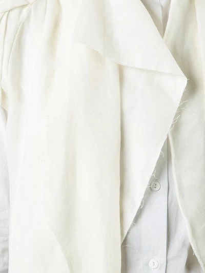 Shop Aganovich Asymmetric Origami Jacket In Neutrals