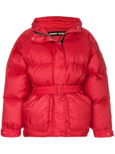 Shop Ienki Ienki Oversized Puffer Jacket - Red