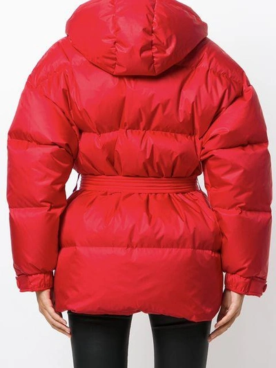 Shop Ienki Ienki Oversized Puffer Jacket - Red