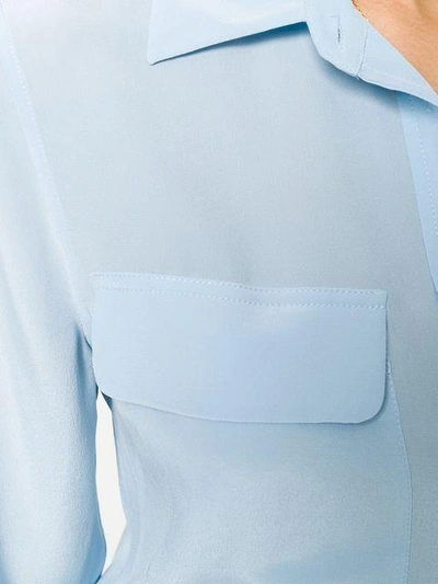 Shop Equipment Patch Pocket Shirt  In Blue
