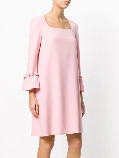 Shop Boutique Moschino Square Neck Shift Dress - Pink