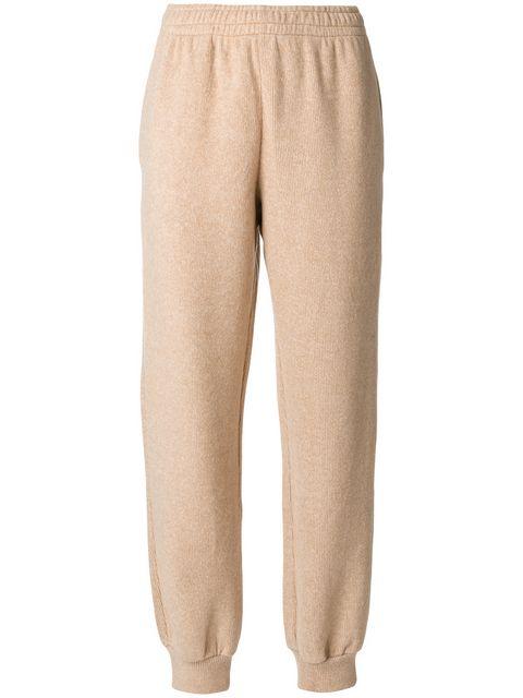 See By Chloé Textured Track Pants - Neutrals | ModeSens