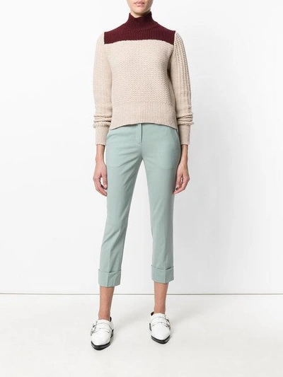 Shop Theory Cropped Trousers - Green