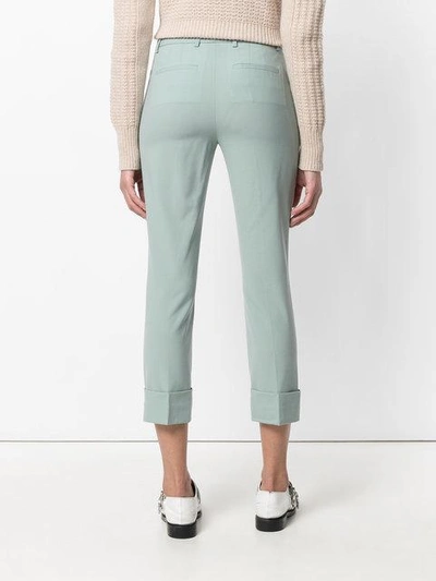 Shop Theory Cropped Trousers - Green