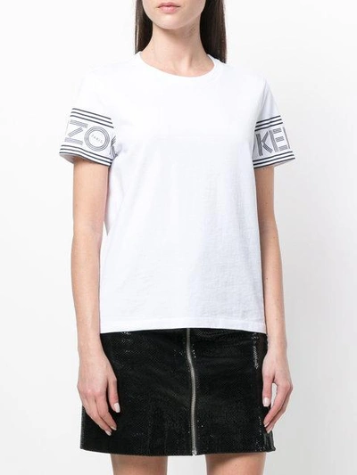 Shop Kenzo Logo T-shirt In White