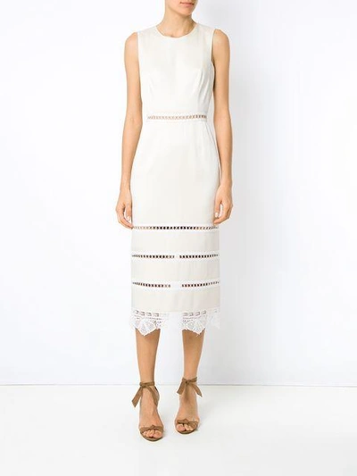 Shop Martha Medeiros Shift Dress In Neutrals