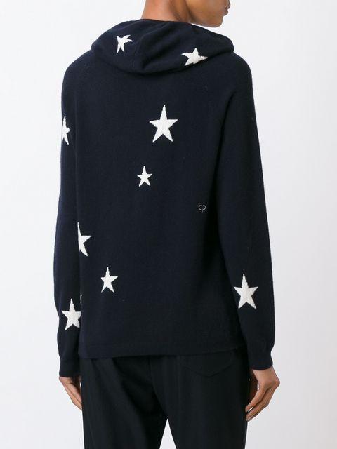 Chinti & Parker Chinti And Parker Star Cashmere Hoodie In Blue | ModeSens