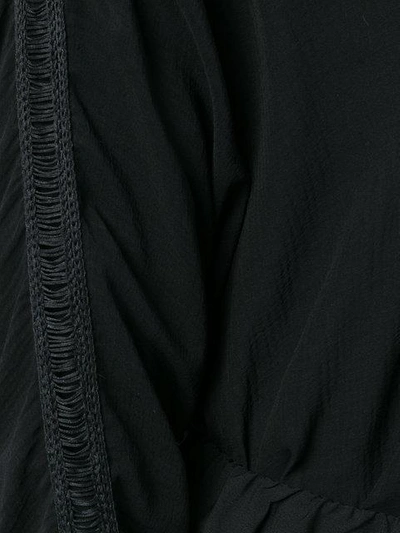 Shop Isabel Benenato Sheer Panelled Shirt In Black