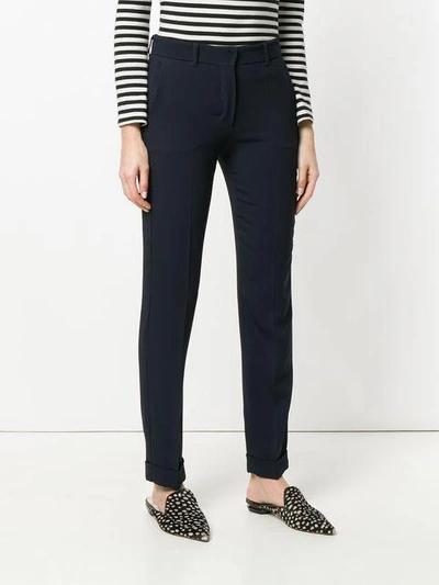 Shop Max Mara 's  Tailored Skinny Trousers - Blue