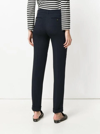 Shop Max Mara 's  Tailored Skinny Trousers - Blue