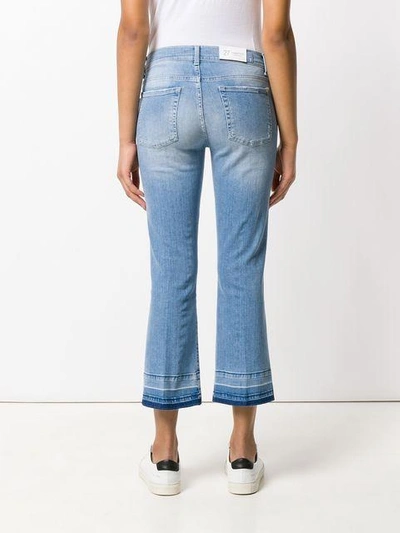 Shop 7 For All Mankind Flared Cropped Jeans - Blue