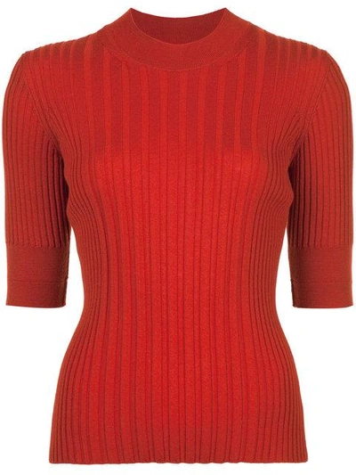 Shop Maison Margiela Fine Knit Turtleneck - Red