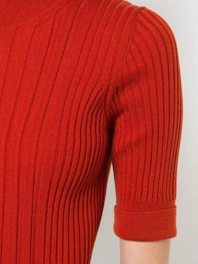 Shop Maison Margiela Fine Knit Turtleneck - Red